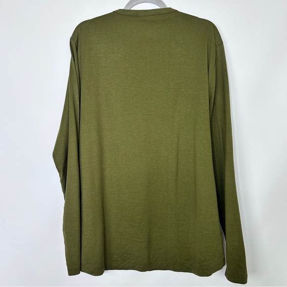 Wellen Organic Cotton Mens Long Sleeve Henley Tee Size XXL - Picture 4 of 4